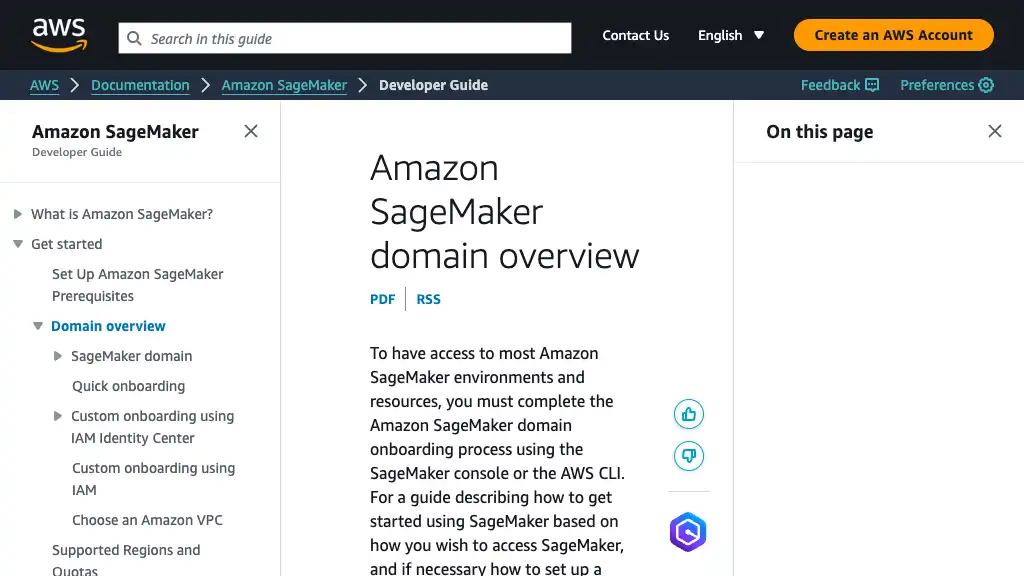 Amazon SageMaker domain overview - Amazon SageMaker