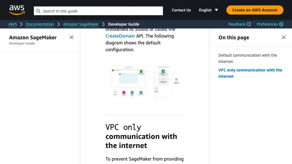 Connect SageMaker Studio Notebooks in a VPC to External Resources - Amazon SageMaker