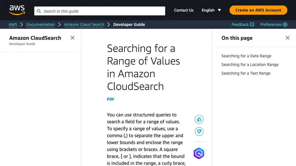 Searching for a Range of Values in Amazon CloudSearch - Amazon CloudSearch