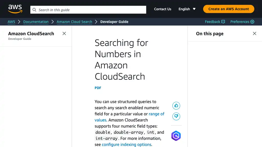 Searching for Numbers in Amazon CloudSearch - Amazon CloudSearch