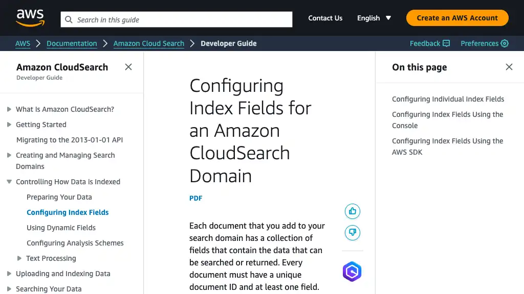 Configuring Index Fields for an Amazon CloudSearch Domain - Amazon CloudSearch