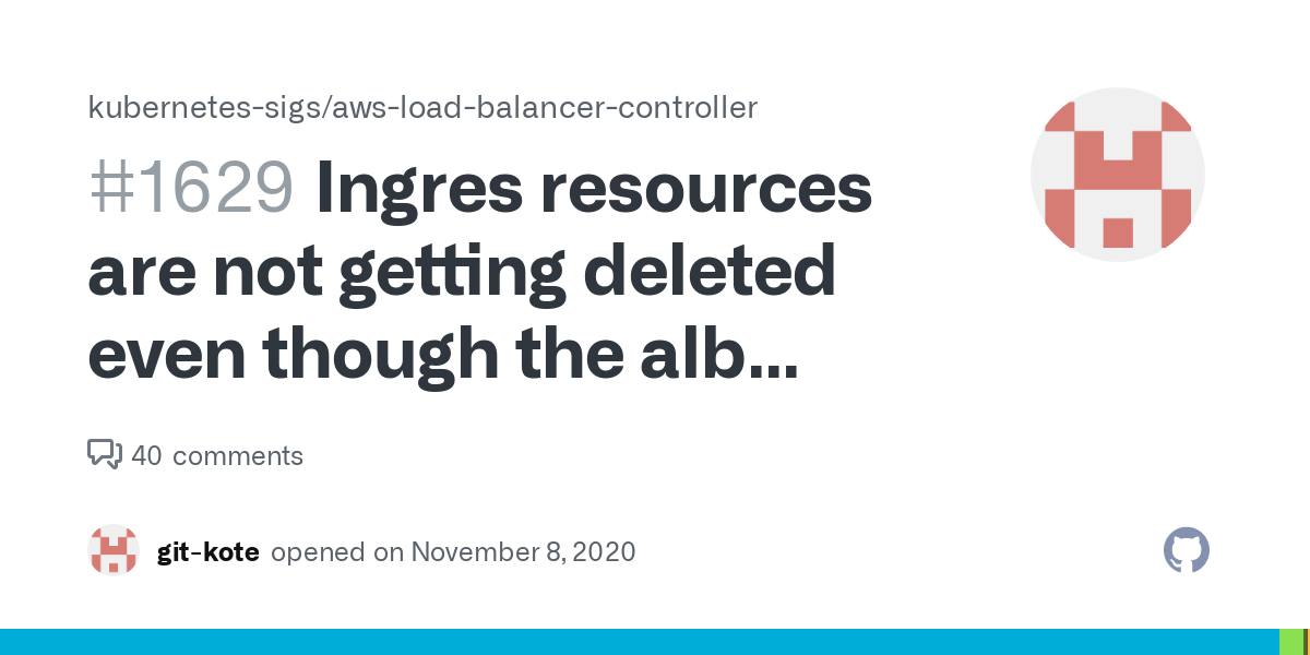 Ingres resources are not getting deleted even though the alb ingress controller deployment is deleted · Issue #1629 · kubernetes-sigs/aws-load-balancer-controller