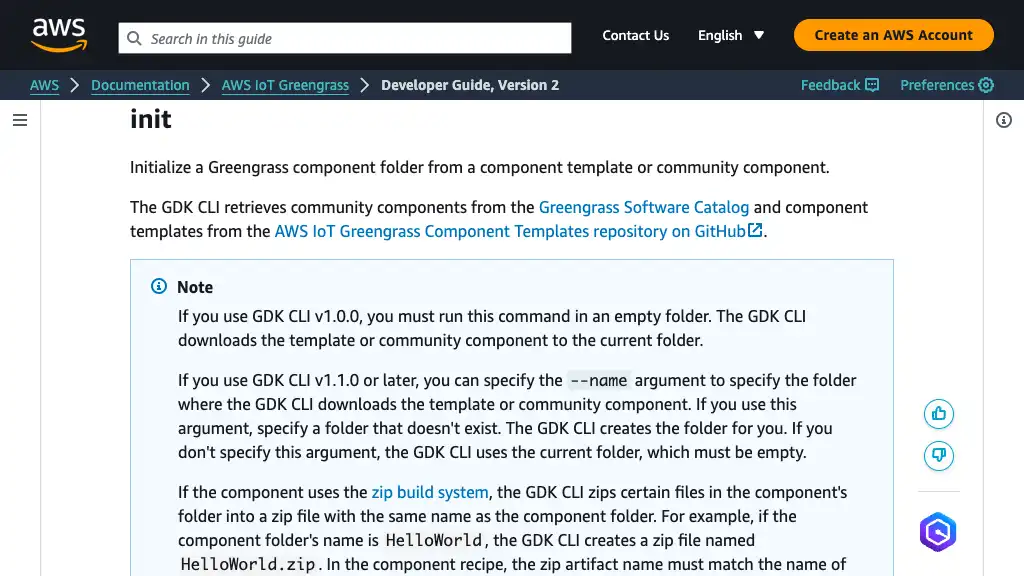 component - AWS IoT Greengrass