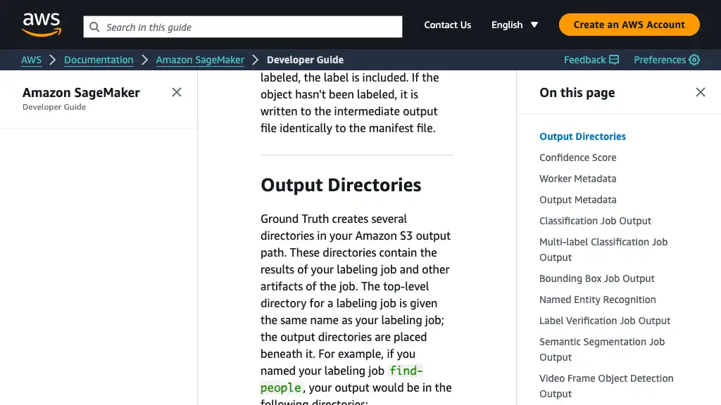 Output Data - Amazon SageMaker