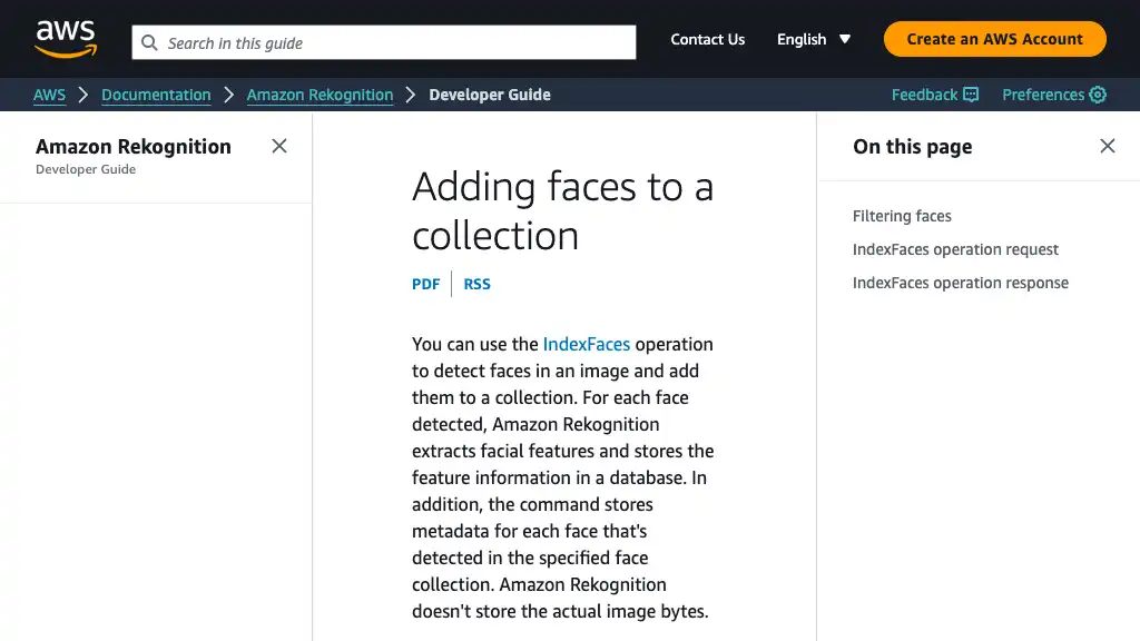 Adding faces to a collection - Amazon Rekognition