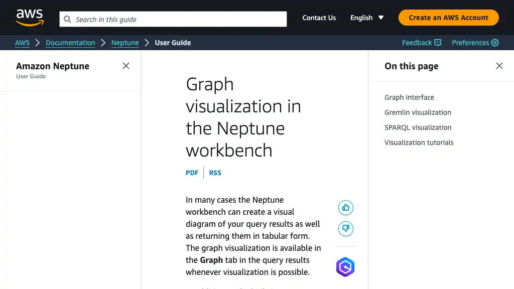 Graph visualization in the Neptune workbench - Amazon Neptune