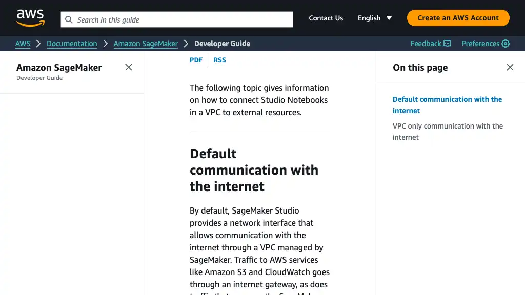 Connect SageMaker Studio Notebooks in a VPC to External Resources - Amazon SageMaker