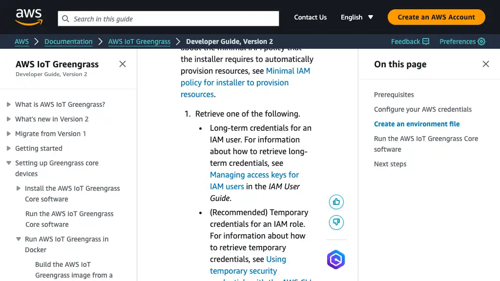 Run AWS IoT Greengrass in a Docker container with automatic resource provisioning - AWS IoT Greengrass