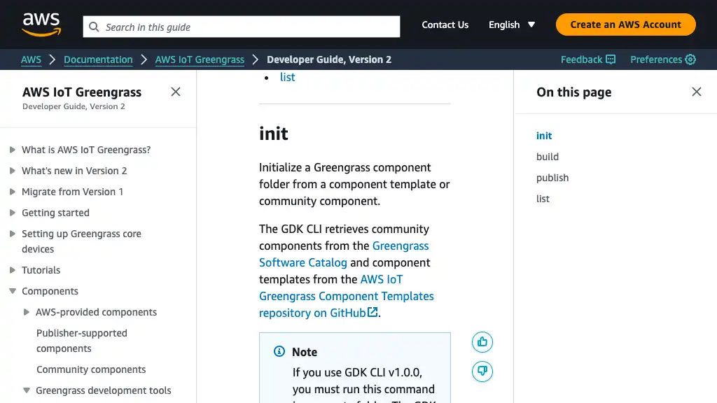 component - AWS IoT Greengrass