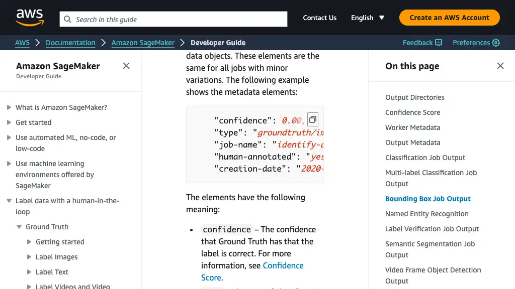 Output Data - Amazon SageMaker