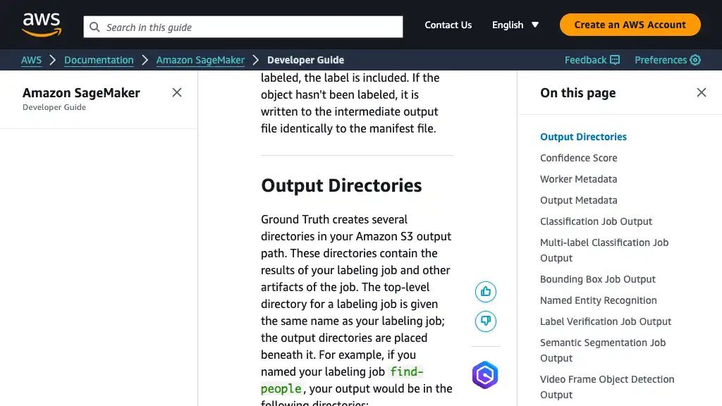 Output Data - Amazon SageMaker