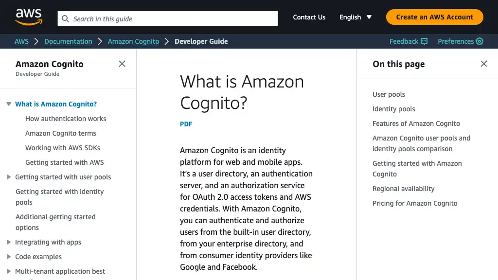 Amazon Cognito