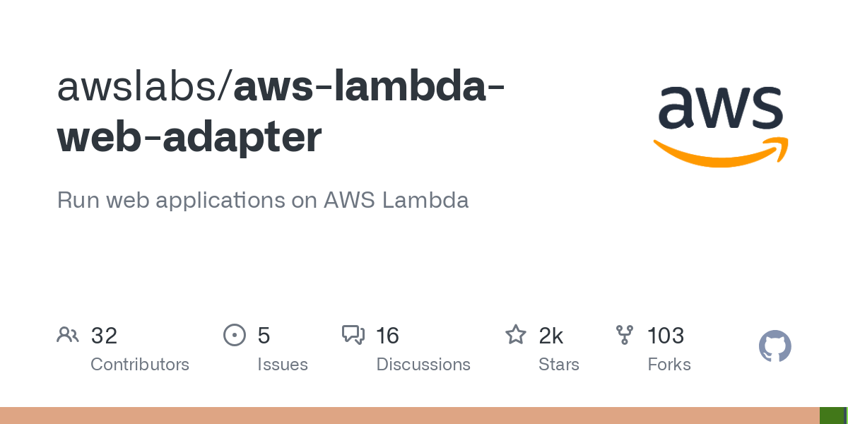 GitHub - awslabs/aws-lambda-web-adapter: Run web applications on AWS Lambda